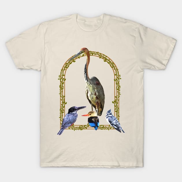 Goliath Heron - Kingfisher - Birds - Africa T-Shirt by T-SHIRTS UND MEHR